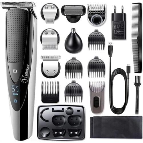 17-piece grooming kits hair clipper for men waterproof hair trimmer professional mustache trimer electric haircut machine