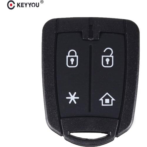 KEYYOU 20pcs/lot New Repalce Car Key Case Shell For Brazil Positron Alarm 4 Button Remote Key Cover Shell Auto Parts