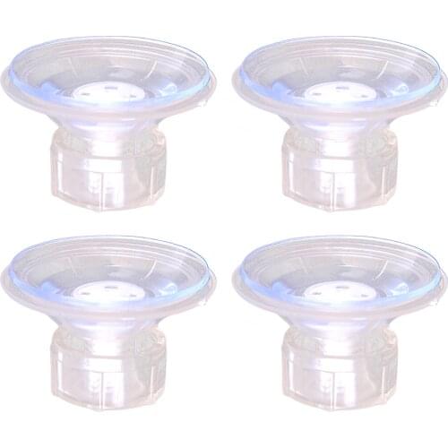 4Pcs Strong Suction Plastic Clear Suction Cup Wall Hangers Sucker Pads with a Bolt for Kitchen Glass Office Bathroom A20