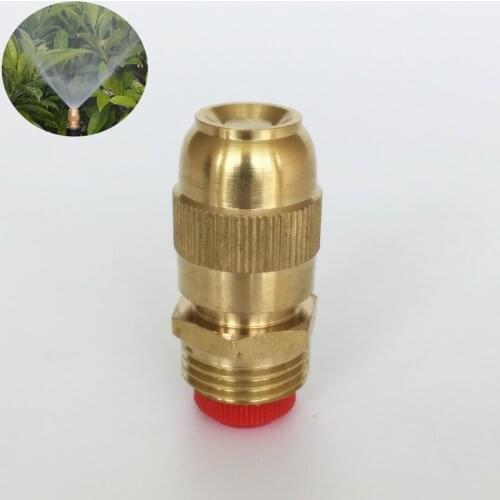 Adjustable Brass Misting Spray Nozzles 1/2" Misting Sprayers For Watering and Lawn Irrigation