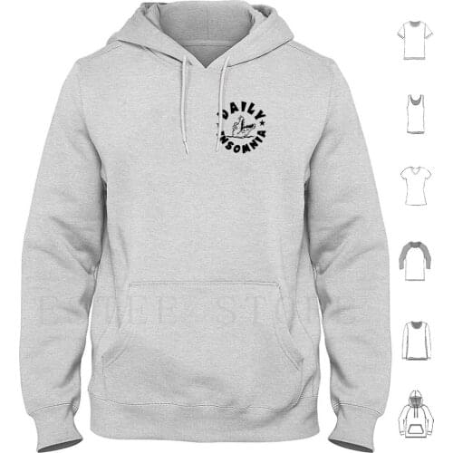 Piyetondas ; Daily Insomnia Hoodies Long Sleeve Absolutely Fabulous Darling Skyline Cat Buju Banton Dino Boba