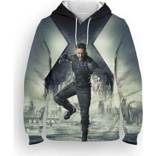 New X-Men hoodies Mens clothes Spring Autumn 3D Print Fashion Boy Girl Kids Oversized hoodie Harajuku Women Hooded sweatshirts
