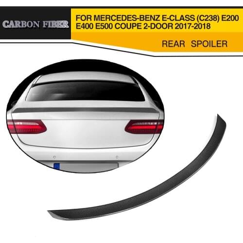 Carbon Fiber Rear Trunk Spoiler Lip Wing For Mercedes-Benz E Class C238 E200 E400 E500 E550 Coupe 2 Door 17-18