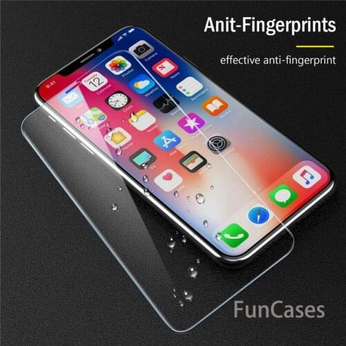 Tempered Glass For iPhone X 5 5s 7 8Plus XR XS MAX Screen Protector film on iPhone 4 4S 5C SE 6 6splus 8Plus protective glass