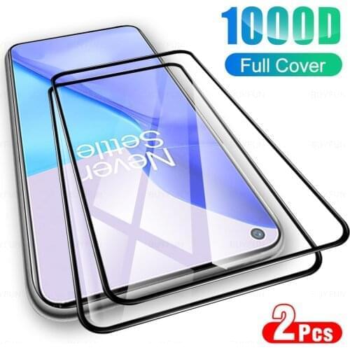 2Pcs Glass For Oneplus 9 9R 8T Tempered Protector Protective Screen Full Cover Film On One Plus 9 8 T R For Oneplus9 Phone Clear