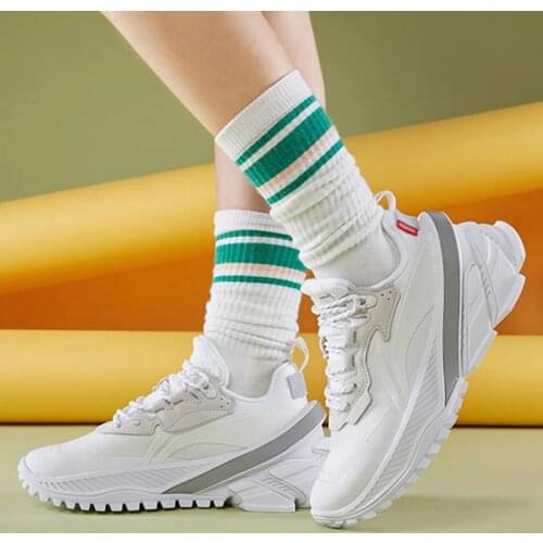 LINING Women Casual Shoes Fashion Breathable Walking Mesh Flat Shoes lining Woman White Sneakers Women ARHQ066