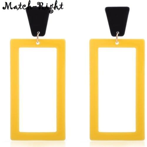 Womens Acrylic Summer Drop Earrings Pendants for Women Geometric Minimalist Dangle Earring New Fashion Jewelry to Woman KK172