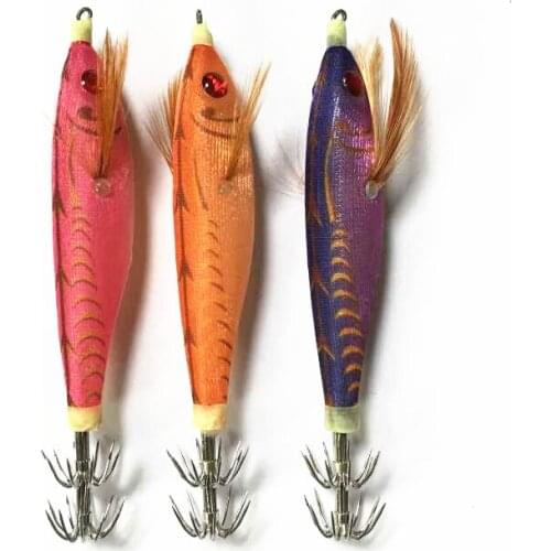 5Pcs 10cm/10g Luminous Fishing Lures Squid Hooks Squid Lure Jigs Octopus Bait Fishing Tackle