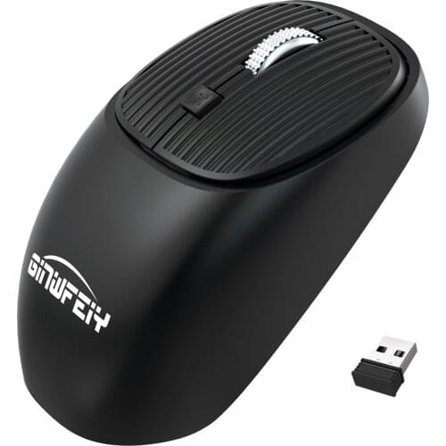 W400 2.4 GHz Wireless Mouse USB Receiver Rechargeable Ergonomic Mute Gaming Mouse Home Office for PC Computer Laptop Mice