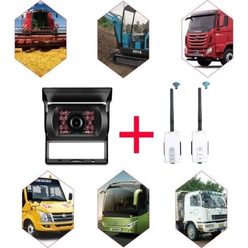 2.4 Ghz Truck Vehicle Camera Wireless Transmitter & Receiver Kit/Rearview Camera Wireless Wiring for All RCA Video