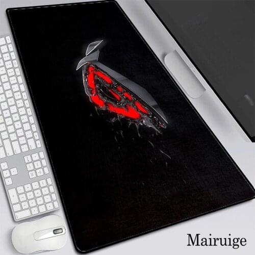 90X40/80x40cm Large Gaming RGB LED Glow Mousepad Republic of Gamers Keyboard Pad Locking Edge Rubber Laptop Notebook Desk Mat