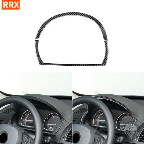 For BMW X3 E83 2004 2005 2006 2007 2008 2009 2010 Carbon Fiber Sticker Instrument Panel Speedometer Frame Strips Car Accessories