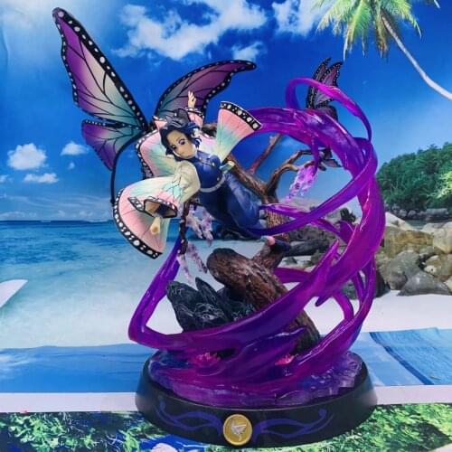 Anime Demon Slayer Action Figure 1/6 Kimetsu No Yaiba Collectable Model Doll GK Kochou Shinobu Figurine Desk Decor Surprise Gift