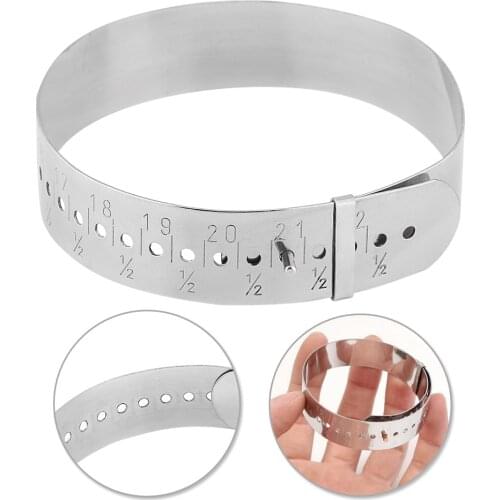 Stainless Steel Jewelry Making Tool Adjustable Bangle Gauge Sizer Jewelry Jewellery Making Bracelet Sizing Tools for Jeweler