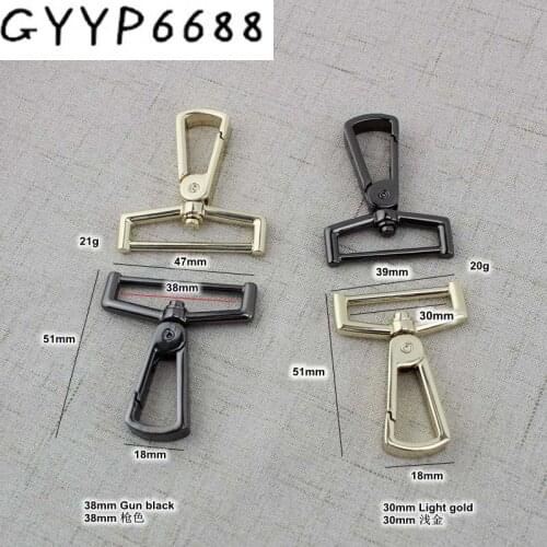 4pcs 30pcs 30mm 38mm Tone snap hook for man bag removable webbing,alloy Hooks for men handbags belts strapping