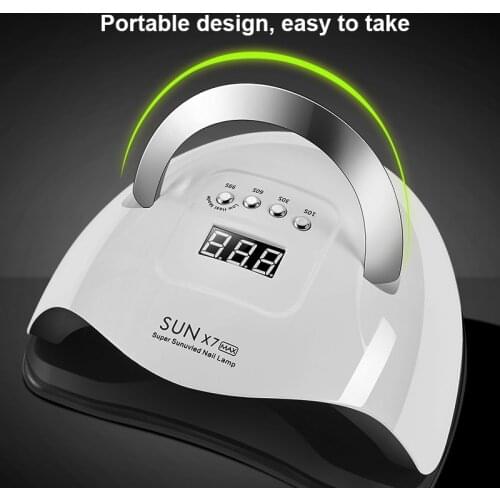 5/220W 57 LED Nails Lamp Nail Dryer Machine Four-speed Intelligent Induction Portable Phototherapy Lamp For Drying UV Nails Gel