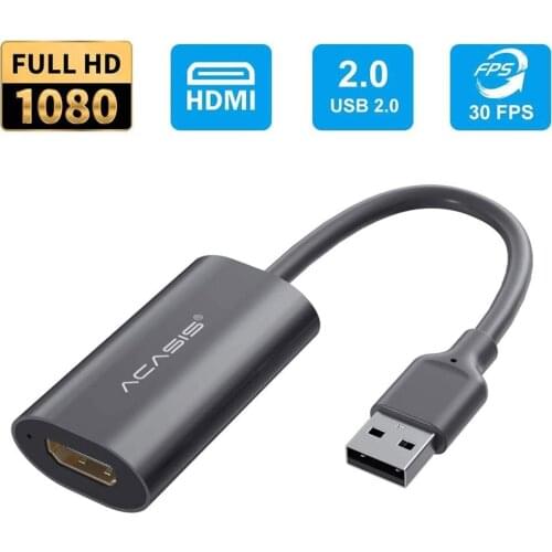 USB 2.0 HDMI Mini Video Capture Card 1080P Video Grabber Record Box For switch/PS4/xbox/NS HD Camera Recording Live Streaming