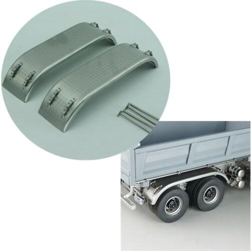 Rc Car Model Metal Double Axis Rear Fender Mudguard For 1/14 Scale Rc Truck TAMIYA Mercedes AROCS Dumper Option Part