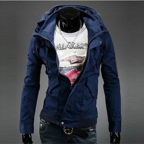 2017 Hot Sale Men Bomber Jackets Slim Fit Double Collar Outerwear Men Coat Suits Tracksuits Spring & Autumn Men Jacket
