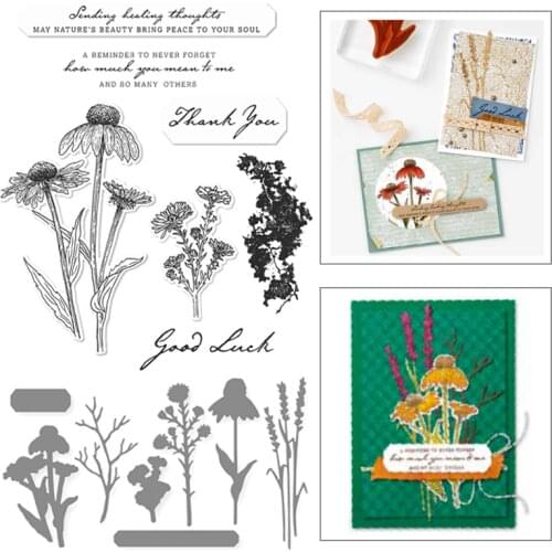 CHRYSANTHEMUM New Cutting Dies for Clear Stamps and Dies New Arrival Christmas Metal Die Cutters for Scrapbooking Stamping Arts