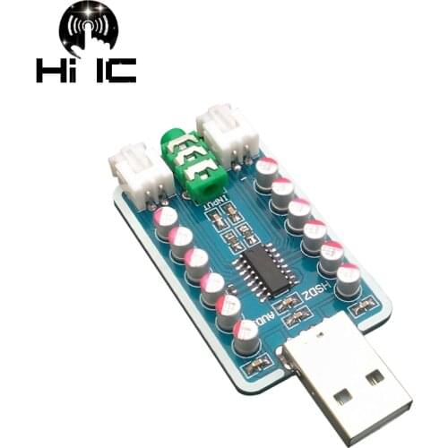 Olive Mini USB Audio Power Amplifier Board 6W*2 HIFI 2 Channel PAM8406 Audio Amplifier DC 5V Supply Power