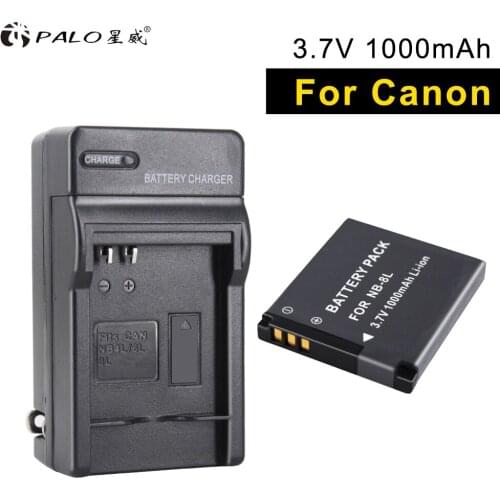 PALO 1pcs new NB-8L in digital batteries camera battery + charger for Canon PowerShot A3300 A3200 A3100 A3000 A2200 A1200 IS ect