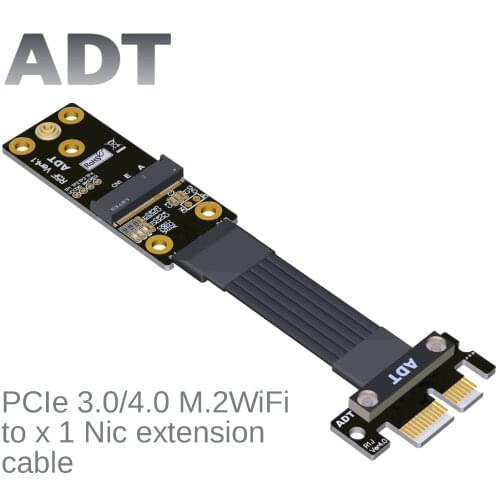 PCIe 4.0 M.2 WiFi wireless network card to PCI-E X1 signal cable, M.2 ngff key AE wireless network card Motherboard wifi slot