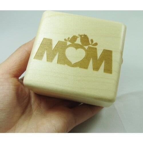 Mathers day handmade wind up photo gift, photo gift for mom, custom engraved music box, personalized gift free shipping