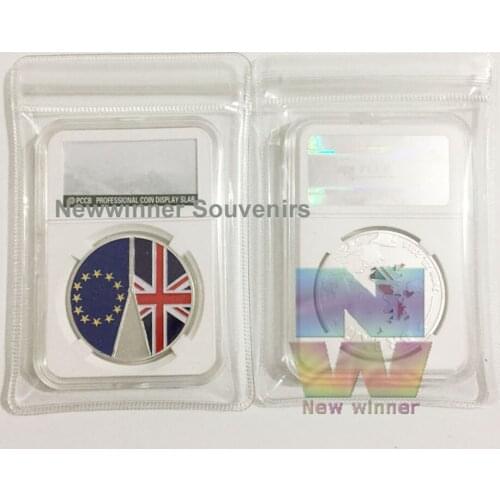 1OZ 2016 UK Brexit EU Referendum Independence Silver Plated Coin with PCCB Case Collection Gift