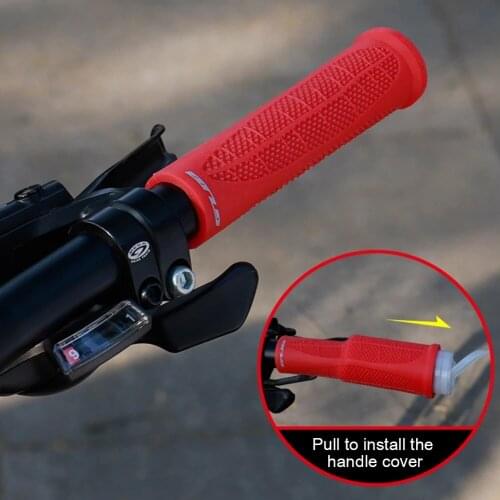 New Bicycle Grips Silicone Anti-slip Innovative Pull Out Quick Install Mountain Road Bike Handlebar Cover 130mm 3 Colors