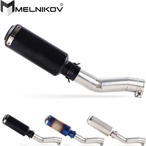 Slip-On For SUZUKI SFV650 Gladius Motorcycle Full Exhaust System Muffler Escape Modified Contact Middle Pipe Tube DB-killer