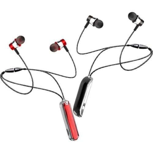 Sports Neckband Wireless Earphone Bluetooth-compatible 5.0 Headset Stereo Magnetic TWS Headphone with Mic for iPhone Headphone