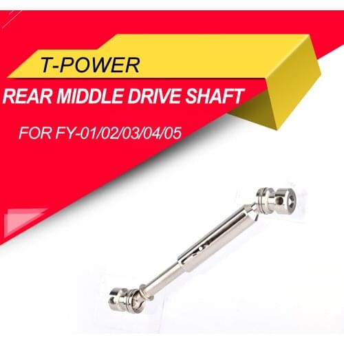 T-power Metal Rear Middle Drive Shaft Universal Transmission part Kit for FY-01/02/03/04/05 Wltoys 12428 12423 RC Cars