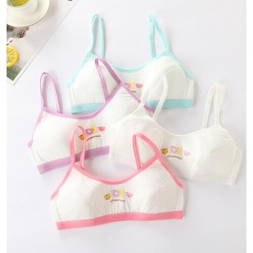 Tops for Girls Students 14 15 Years Old Bra Girl Underwears Teens Cute Bra Teen Crop Top Vest Racerback Puberty Sport Training