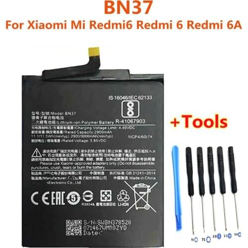 High Quality Replacement 2900mAh Phone Battery BN37 for Xiaomi Redmi 6 Redmi 6a phone