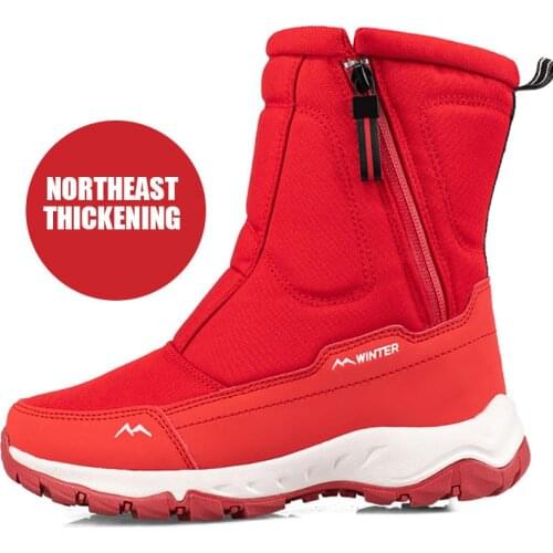 Women Snow Boots Platform Winter Boots Thick Plush Waterproof Non-slip Warm Boots Fashion Women Comfort Shoes zapatos de mujer