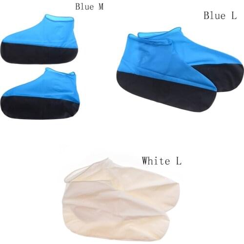 1Pair Waterproof Shoe Cover for Men Women Shoes Elasticity Latex Rain Covers Easy Carry Overshoes Resistant Boot Protector