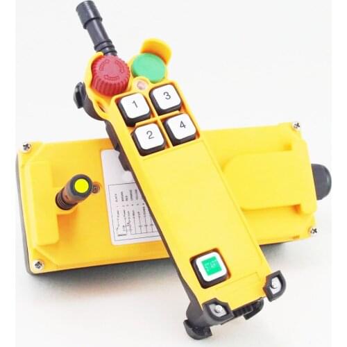 1PCS 2 Motion 1 Speed Hoist Crane Truck Radio Remote Control System with E-Stop