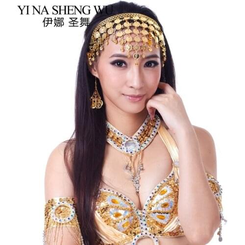 1pc Belly Dancing Accessories Headdress For Belly Dance Women Gold Silver Belly Dance Performance Head Wear Dance Practice Props