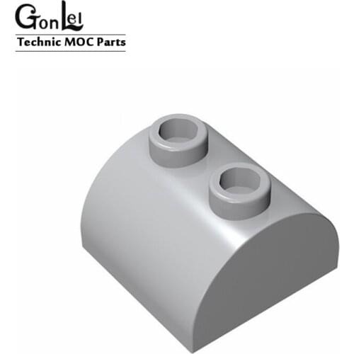 20Pcs/lot MOC Brick Curved 2 x 2 with Two Top Studs Building Blocks Bricks Model DIY Toys fit for Rebrickable Parts 30165