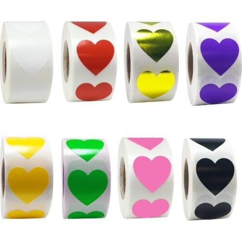 500pcs Multi Color Handmade Love Sticker Labels for Wedding Favors Stickers Packing Sealing Labels For Cake/Gifts/Box/Jewelry