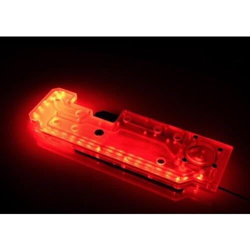 BYKSKI Acrylic Distro plate water tank for computer case DDC pump combination water tank , RGV-ZG-01-P