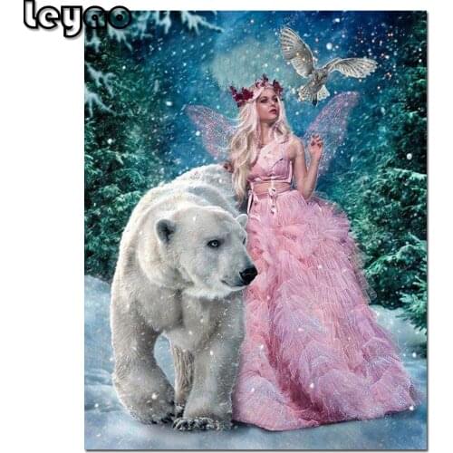 Diamond embroidery sale Elves bear 5d diamond painting full square/round diamond mosaic picture of rhinestones cross-stitch