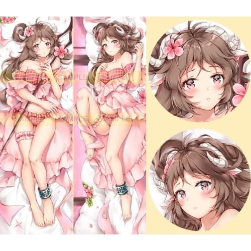 Anime Game Arknights Eyjafjalla Sexy Girl Dakimakura Hugging Body Pillow Case Cover Pillowcase Cushion Bed Linings Gifts ZT