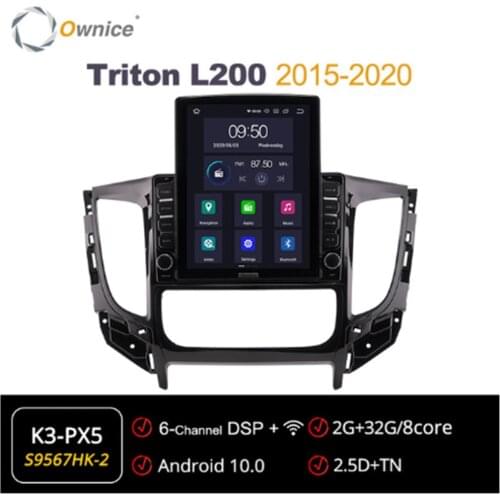 Ownice Octa 8Core Android 10.0 Car Radio forMitsubishi Triton L200 2015 - 2020 GPS 2 Din Multimedia Stereo Player Tesla Style