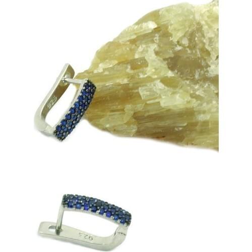 Aykat Silver Gemstone Clip-On Women 'S Tag