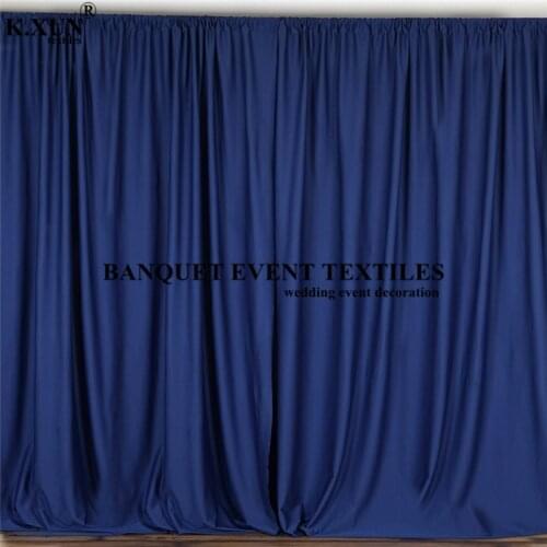Seamless Panel Polyester Wedding Backdrop Curtain Stage Background Event Party Backdrops Decoration