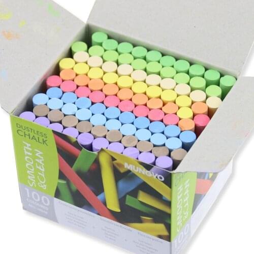 Mungyo Colorful dust-free non-toxic chalk students teacher office dedicated color pen