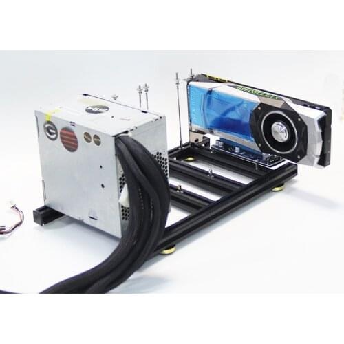 DIY tri graphics card bracket external multi graphics card fixed graphics card base supports standard ATX / server power supply