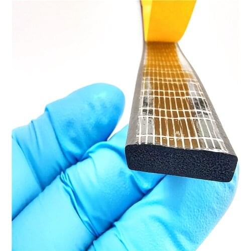 Length 1-5M with 5-40mm self-adhesive EPDM rubber foaming sealing strip self-adhesive square EPDM rubber sealing strip